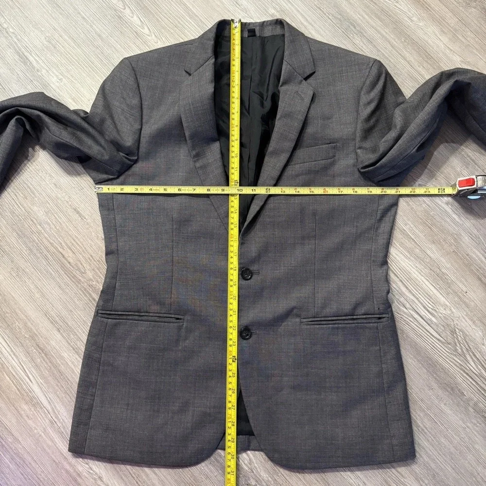 J Crew Men's 38S Thompson‎ 100% Wool Gray Blazer Suit Jacket